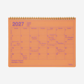2027 Notebook Calendar