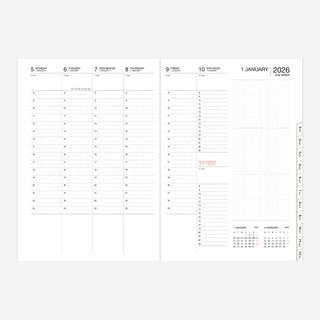 25|26 Diary A5 Cats & Dots Pink