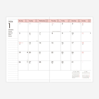 25|26 Diary B6 Colors Mint