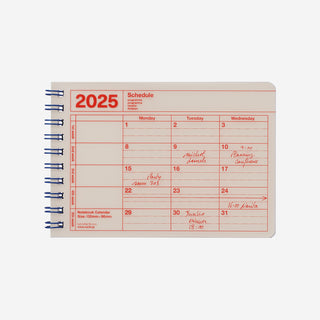 2026 Notebook Calendar XS Ivory