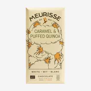 White Chocolate with Caramel & Puffed Quinoa Bio-Schokolade