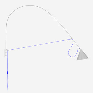 AYNO seidengrau Wandleuchte – XL