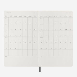 Wochen-Notizkalender 2026 Hard Cover Large / A5 Schwarz