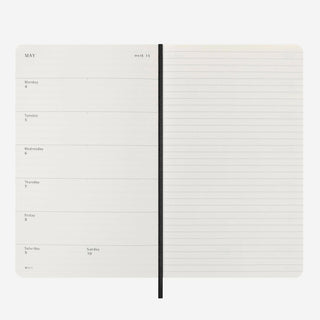 Wochen-Notizkalender 2026 Soft Cover Large / A5 Schwarz