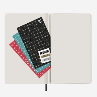 Wochen-Notizkalender 2026 Hard Cover Large / A5 Schwarz
