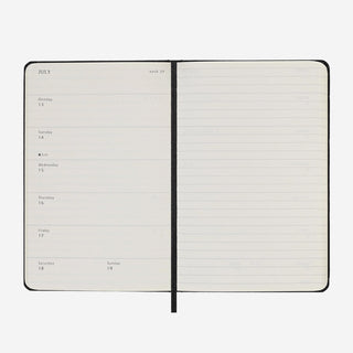 Wochen-Notizkalender 2026 Hard Cover Pocket / A6 Schwarz