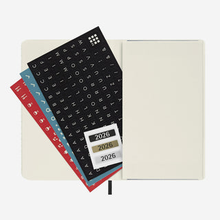 Wochen-Notizkalender 2026 Hard Cover Pocket / A6 Schwarz