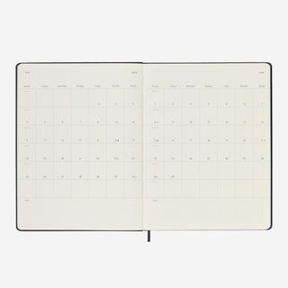 Wochen-Notizkalender 2026 Soft Cover X-Large Schwarz