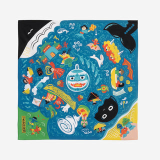COCHAE Japanese Folktales The Sea Furoshiki Wrapping