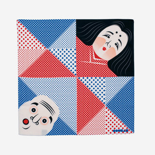 COCHAE Okame & Hyottoko Furoshiki Wrapping