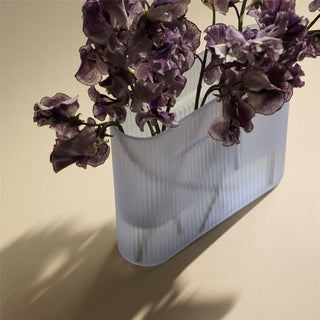 Ridge Vase Frosted Glass