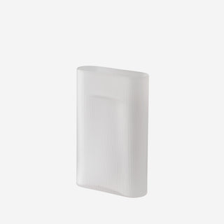 Ridge Vase Frosted Glass