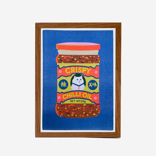 Chilli Crisp Oil Risografie Druck