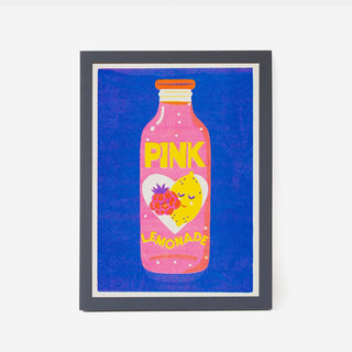 Pink Lemonade Risografie Druck
