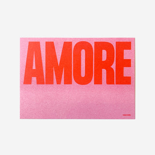 Amore Postkarte Pink