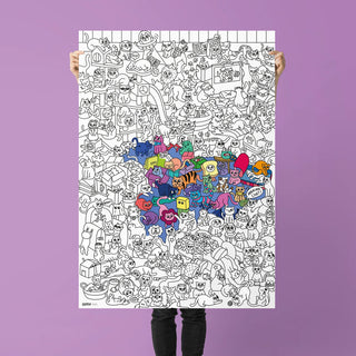 Riesenposter zum Ausmalen Kitty