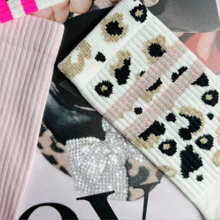 Leo Allover Rose Socken