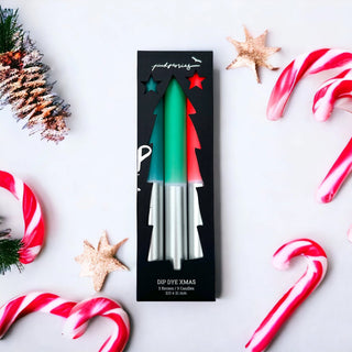 Dip Dye X-Mas Kerzen