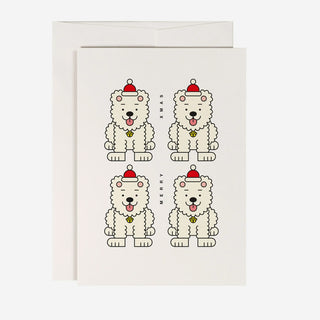 Merry Xmas Dogs Weihnachtskarte