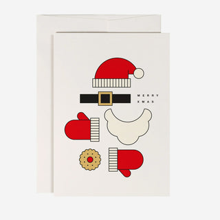 Naked Santa Weihnachtskarte