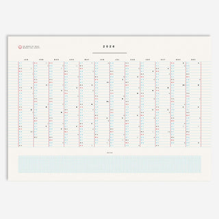 Overview 2026 Wandkalender