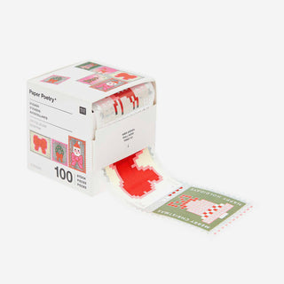 Sticker Weihnachtspost - 100 Stk