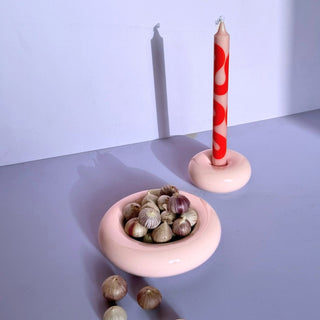 Bob Candle Holder Large Rose