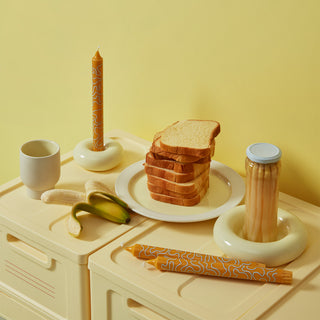 Bob Candle Holder Small Yellow