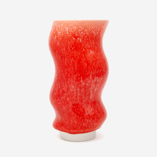 Hana Vase Large Wave – Vermillion