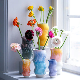 Hana Vase Small Wave Light Orange