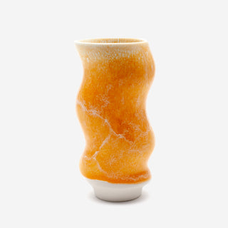 Hana Vase Small Wave Light Orange
