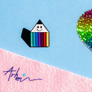 Arhoj Pin Penny Rainbow
