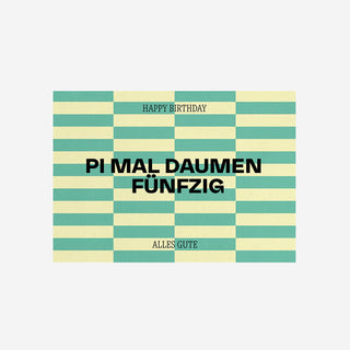 Pi Mal Daumen 50 Postkarte