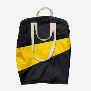 The New Stash Bag L Black & Sunflower