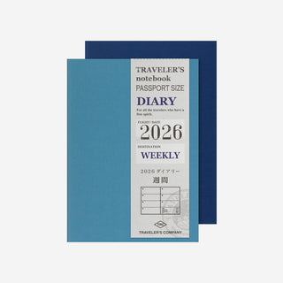 2026 Weekly Diary Passport Size TRAVELER'S Notebook