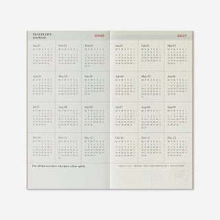 2026 Weekly + Memo Diary TRAVELER'S Notebook