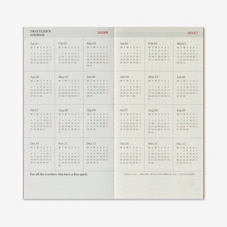 2026 TRC Weekly + Memo Diary - Second Half Jul-Dec