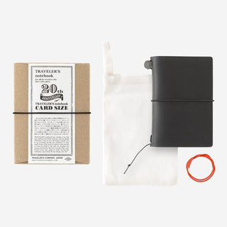 TRAVELER'S Notebook Card Size 20th Anniversary Set Black
