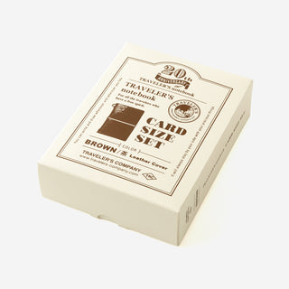 TRAVELER'S Notebook Card Size 20th Anniversary Set Brown