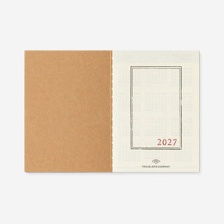 2027 Monthly Diary Passport Size TRAVELER'S notebook