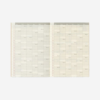 2027 Monthly Diary Passport Size TRAVELER'S notebook