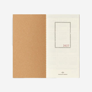 2027 Monthly Diary TRAVELER'S notebook