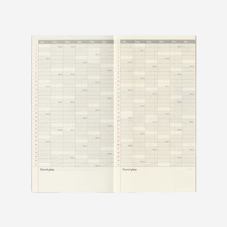 2027 Monthly Diary TRAVELER'S notebook