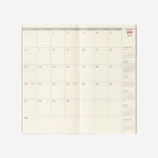 2027 Monthly Diary TRAVELER'S notebook