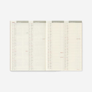 2027 Weekly Diary Passport Size TRAVELER'S notebook