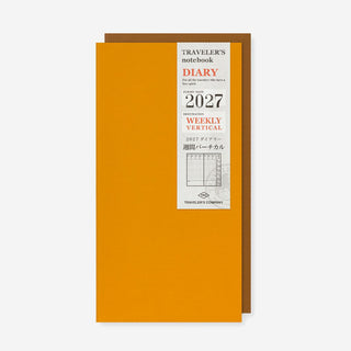 2027 Weekly Vertical Diary TRAVELER'S notebook