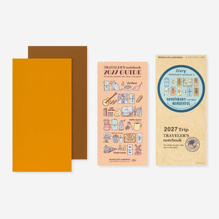 2027 Weekly Vertical Diary TRAVELER'S notebook