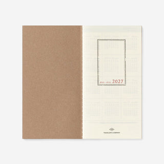 2027 Weekly Vertical Diary TRAVELER'S notebook