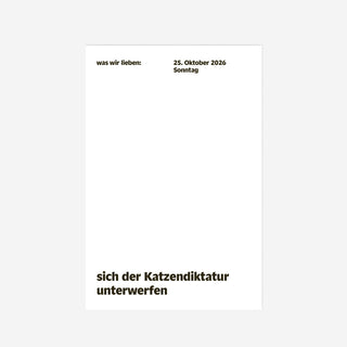 was wir lieben: in 365 Tagen - Notizkalender 2026