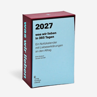 was wir lieben: in 365 Tagen - Notizkalender 2027